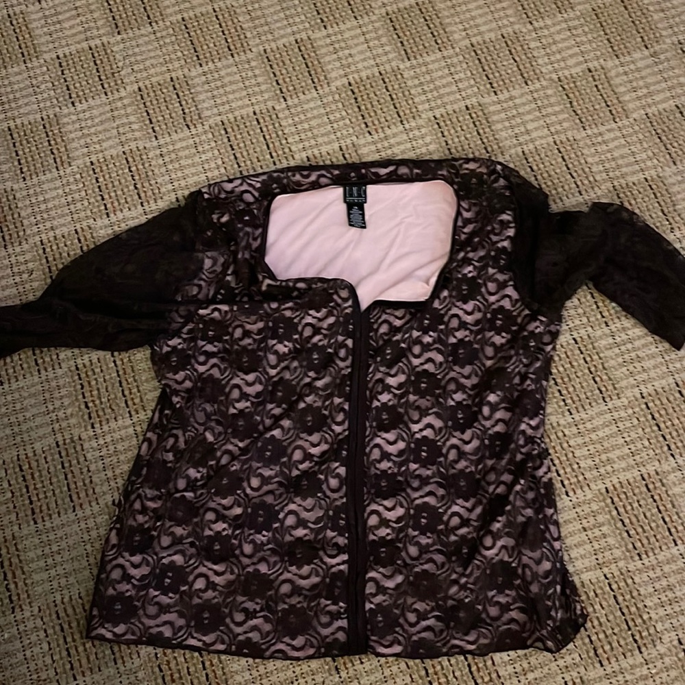 Inc International Concepts Embroidered Womens top